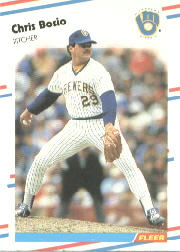 1988 Fleer Baseball Cards      156     Chris Bosio